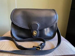 Bolso Bandolera Coach Vintage 9954 Cuero Negro Pradera - Imagen 1 de 11