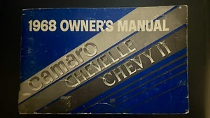 1968 CHEVROLET Camaro Chevelle Chevy II Owner's Manual 1st Edition August 1967 - Picture 1 of 2