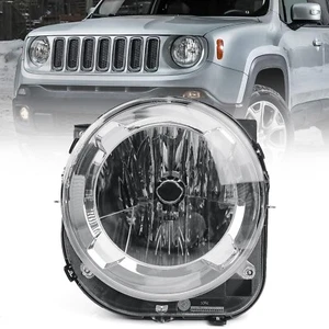 Headlight For 2015-2018 Jeep Renegade Driver Side Halogen Clear Lens - Picture 1 of 11