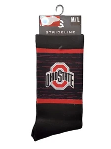 NCAA University of The Ohio State Buckeyes Strideline Premium Crew Socks - Picture 1 of 3