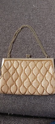 复古 Corde' 串珠钱包 1940 - 50 年代象牙色设计 Lemured 美国制造 — 第 1/4 张图片