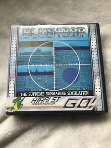 Rare 1987 Vintage Atari ST Game - Blue-War Submarine Simulation Game - Picture 1 of 13