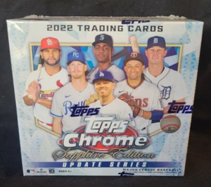 2022 Topps Chrome Update Series Sapphire Edition Hobby Box Factory Sealed New - Picture 1 of 2