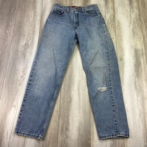 Jeans VINTAGE Levis SilverTab donna M 9/10 blu larghi made in USA 28x30 anni 90* - Foto 1 di 14