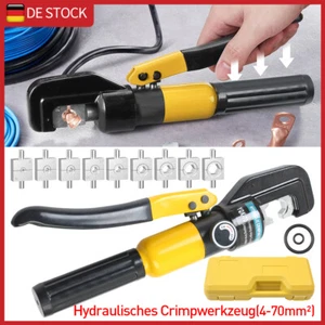 Hydraulische Presszange Crimpzange Quetschzange Kabelschuhe Zange 4-70mm² - Bild 1 von 8