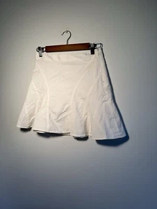 Minifalda 10 Crosby Derek Lam para mujer swing blanca talla 0 tenis - Imagen 1 de 4