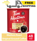 Tim Hortons Ground Coffee, 100% Arabica Medium Roast, 48 oz Canister
