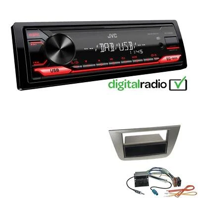 JVC KD-X182DB MP3 DAB+ USB 1-DIN Autoradio für Seat Toledo III anthrazit - Bild 1 von 4