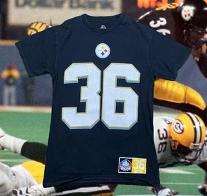 Pittsburgh Steelers Jerome Bettis T Shirt Hall Of Fame Majestic Small NFL - Picture 1 of 4