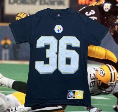 Pittsburgh Steelers Jerome Bettis T Shirt Hall Of Fame Majestic Small NFL — 第 1/4 张图片