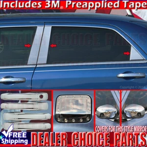 For 2005-09 2010 Chrysler 300 Chrome Door Handle COVERS+Gas+Mirrors+Pillar Posts - Picture 1 of 2