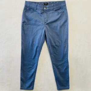 Jones New York Women's Pants Jean Blue Stretch Casual Taper Size 14 (W34 x L28) - Picture 1 of 14