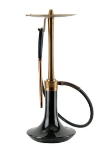 ODUMAN Cosmo Wasserpfeife Bronze Body Schwarz Glas Wasserpfeife Shisha Wasserpfeife Nargile - Bild 1 von 6