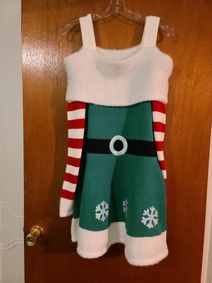 Vestido de malha Holiday Trim Mrs Santa tamanho grande - Imagem 1 de 4