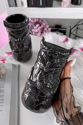 Taza alta KILLSTAR Tiki Demon [paquete de 2] en negro Foto 1 de 4