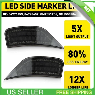 Дымчатый белый габаритный фонарь для 2021-23 GMC Yukon/Yukon XL/Yukon Denali (5-й) - Изображение 1 из 4