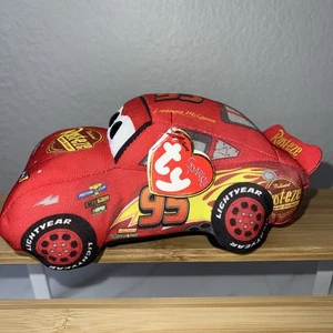 Ty Sparkle Disney Pixar Cars Hero Lightning McQueen Rust-eze #95 Plush Toy Tags - Picture 1 of 9