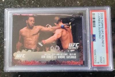 2009 Topps UFC Round 2 Jon Jones vs Gusmao #101 PSA 9 Jon Jones Rookie Card RC - Image 1 of 2