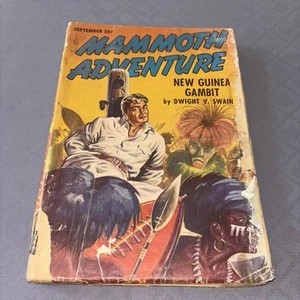 1947 Sept Mammoth Adventure Pulp Magazine Harris Goode New Guinea Gambit Cover - Picture 1 of 6