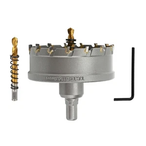 4-1/8'' TCT Hole Saw Kit Tungsten Carbide Tipped Hole Saw Drill Bit with Tita... - Picture 1 of 7
