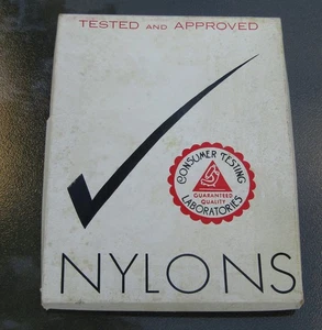 1933 (3) Pair Consumer Testing Laboratories 100% Nylon Stockings 10 1/2 UNUSED - Picture 1 of 5