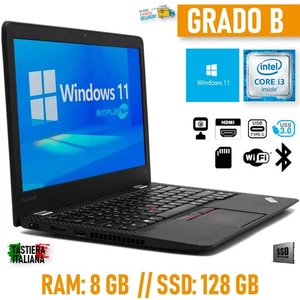Ordinateur Portable Lenovo 13 Windows 11 Pro 13,3 " 8GB 128GB Entreprise - Photo 1/7