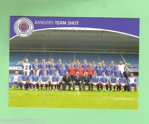 2007  GLASGOW RANGERS  SOCCER FOOTBALL POSTCARD -  TEAM PICTURE - Picture 1 of 1