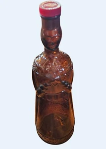 Vintage Solaro Italien Braunglas Flasche Unsere Liebe Frau vom Glück mit Marnier Lapostolle Verschluss - Bild 1 von 8