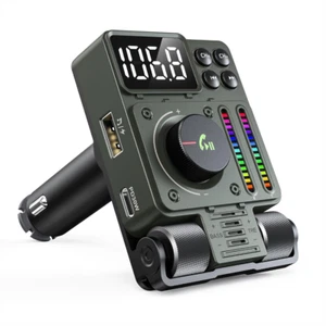 FM Bluetooth 5.3 Transmitter für Auto - Einstellbare Höhen und Bässe Sound Musik - Bild 1 von 5