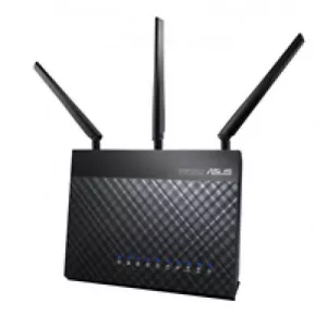 Asus DSL-AC68U AC1900 Black Diamond Dual-Band WLAN-Modemrouter (VDSL2 / ADSL2/2+ - Foto 1 di 5