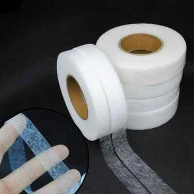 70Yds Self Adhesive Pants Hem Tape Non-Woven Double-Side Interlining Fabric DIY - Image 1 of 4