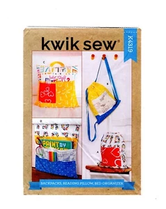 Sewing Pattern for Drawstring Backpack, Organizer, Kwik Sew K4319, Uncut F/F - Picture 1 of 3