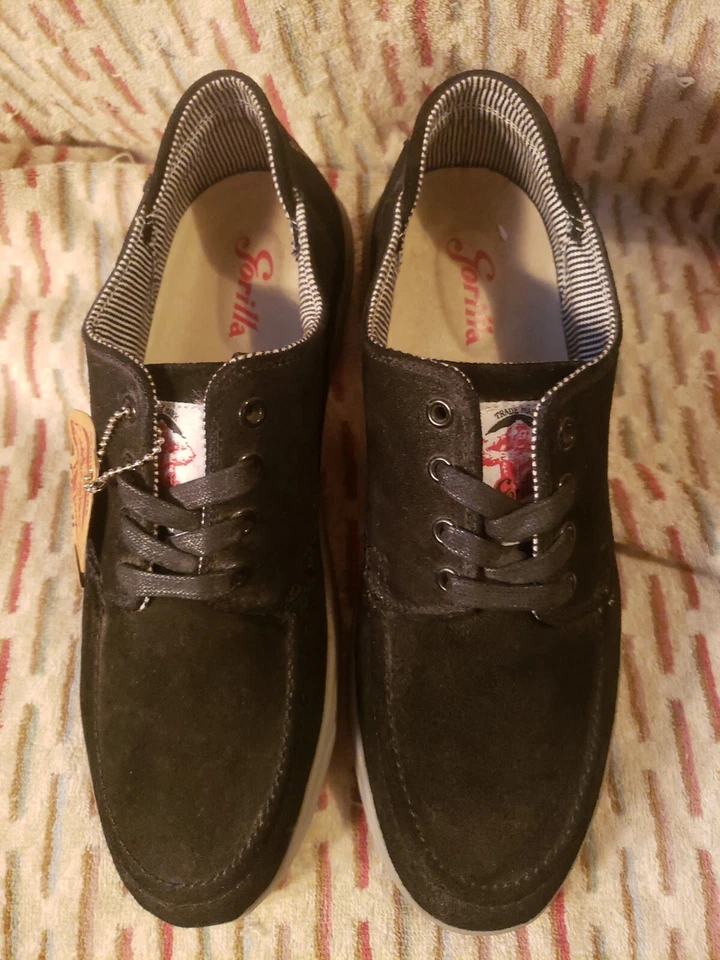 Usado en Excelente Condición Gorila Negro Gamuza Informal Sin usar, en caja Zapatos Oxford Talla 9.5 Foto 1 de 4