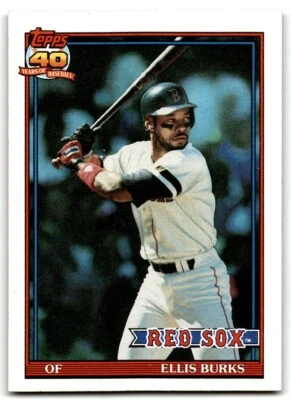 1991 Topps Baseball Card Ellis Burks A Boston Red Sox #70 - Image 1 of 2