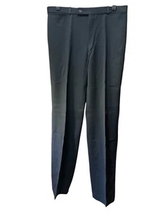 SAINT RAYMOND PARIS Men's 100% Virgin Wool Slacks size 34 Black - Picture 1 of 1