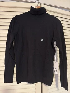 Worthington Rollkragenpullover Damen schwarz Größe M Baumwoll-Viskose-Mischung neu mit Etikett - Bild 1 von 4
