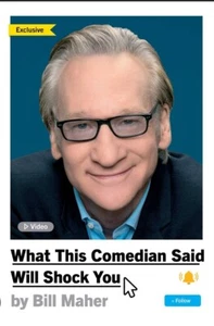 SIGNED Bill Maher AUTOGRAPHED Book What This Comedian Said Will Shock You - HBO - Picture 1 of 1