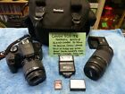 Canon EOS T6 Digital - W/18-55 mm - 75-300 mm Lenses - Case - Many Extras