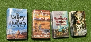 Jean M. Auel - EARTH'S CHILDREN SERIES- Lot Of 4 (Clan Of The Cavebear) - Picture 1 of 7