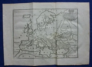 EUROPE, original antique map, POMPONIUS MELA, John Reynolds edition, 1789 - Picture 1 of 3