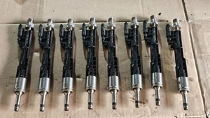 8X BMW M5 M6 X5M S63 S63B44B PETROL ENGINE INJECTORS SET 7645956 38k Miles LCI - Picture 1 of 9