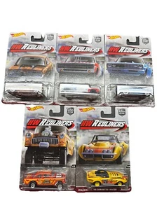 Hot Wheels Premium HW REDLINERS Car Culture FULL SET OF 5 Complete Real Riders - Picture 1 of 6