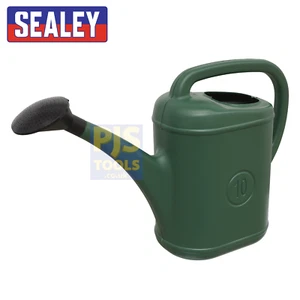 Sealey 10 litre 2 gallon green plastic watering can rose diffuser head 10 lt 10L - Picture 1 of 1