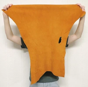 GOLD Deerskin Leather Hide for Native Crafts Buckskin Taxidermy Antler Mount - Picture 1 of 2