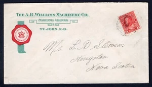 ST JOHN NB 1925 Williams Machinery Advertising Cover - Picture 1 of 2