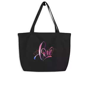 All Love Large organic tote bag - Picture 1 of 2
