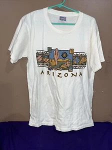Vintage Arizona souvenir Desert Scene Logo Best T-Shirt Size M - Picture 1 of 6