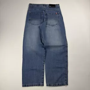 Pantalones de mezclilla Southpole holgados vintage con lengüeta roja talla 34x31 azul lavado claro de colección - Imagen 1 de 15