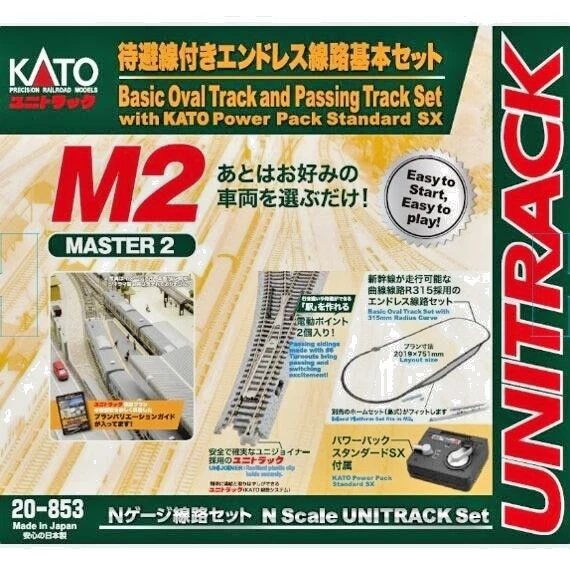 KATO N Gauge M2 20-853BK Endless Track Model Train Set Starter Kit Japan - Image 1 of 1