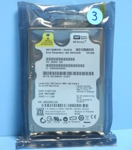 Western Digital WD1200BEVS 120GB,2,5" HDD S-ATA1 Internal,5400RPM - Picture 1 of 2